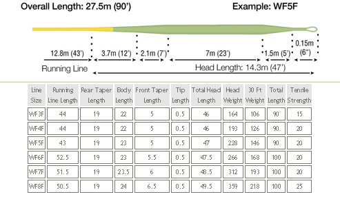 Rio Fly Line Weight Chart 2024