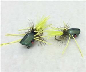Boogle Bug Popper - Fiery Frog - Flies - Chicago Fly Fishing Outfitters